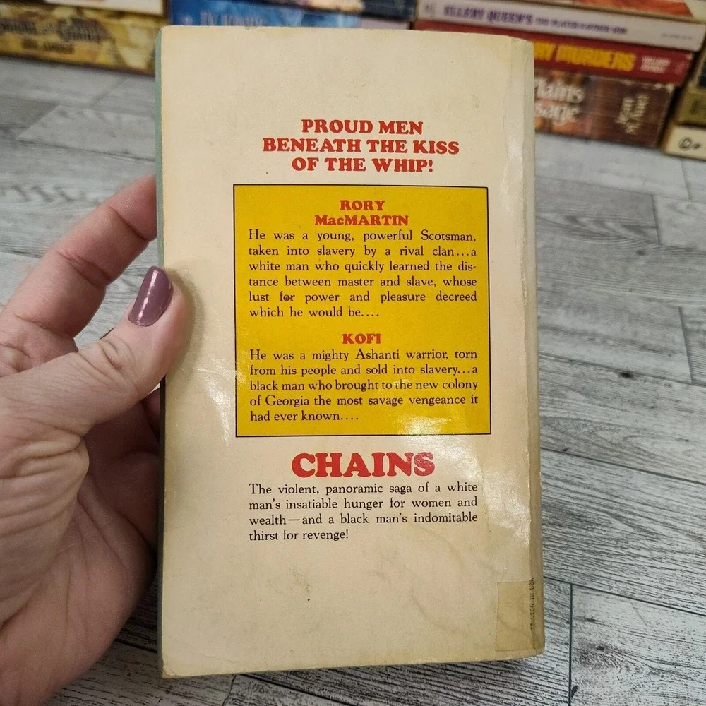 Chains‎ Justin Adams 1977 Dell 1st Print Vintage Historical Fiction PB